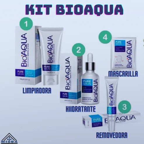 KIT BIOAQUA ANTI-ACNÉ COREANO